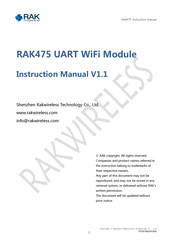 RAK RAK475MA Instruction Manual