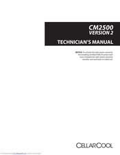 CellarCool CM2500 Evaporator Technician Manual