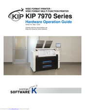 KIP KIP 7970 Hardware Operation Manual