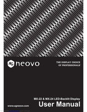 AG Neovo MX-22 User Manual