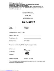 Dg Flugzeugbau DG-800A Flight Manual