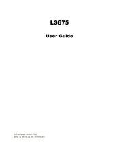 LG LS675 User Manual