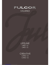 Fulgor Milano CREATIVE Series CWD 15 Manual