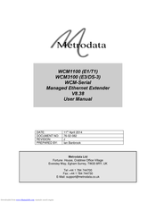 Metrodata WCM-Serial User Manual