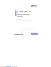 UTStarcom WA3001 User Manual
