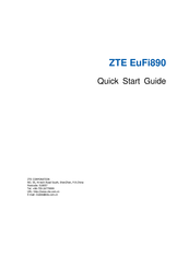 Zte EuFi890 Quick Start Manual