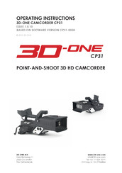 3D-ONE CP31 Operating Instructions Manual