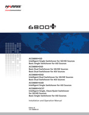 Harris ACO6800+IDSD Installation And Operation Manual