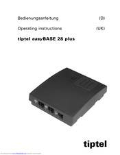 TIPTEL easyBASE 28 plus Operating Instructions Manual
