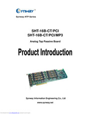 Synway SHT-16B-CT/PCI Manual