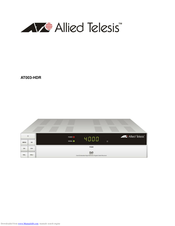 Allied Telesis AT003-HDR Manual