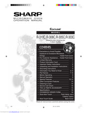 Sharp R-303C Operation Manual