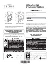 Astra H8295 Installation And Operation Instructions Manual