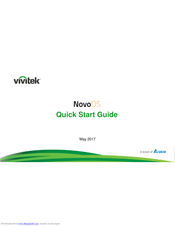 Vivitek novods Quick Start Manual