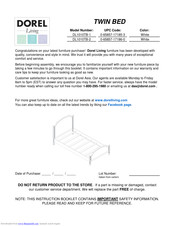 Dorel Living DL1010TB-1 Instruction Booklet