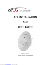 2xWireless 2X User And Installation Manual
