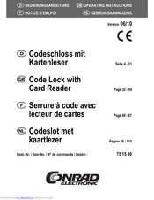 Conrad Electronic 751549 Operating Instructions Manual