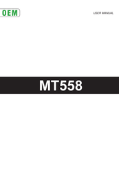 Custom Audio Electronics MT558 User Manual