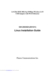 Planex GW-US54GD Linux Installation Manual