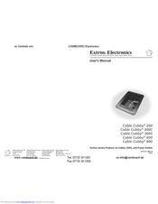 Extron electronics Cable Cubby 600 User Manual
