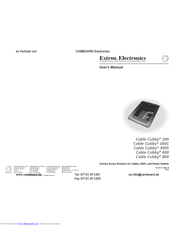 Extron Electronics Cable Cubby 800 Manuals Manualslib