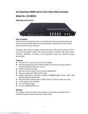 Foxun SX-SMX44 Operating Instructions Manual