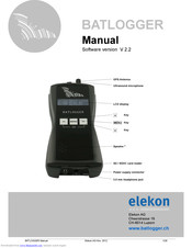 ELEKON BATLOGGER Manual