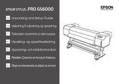 Epson Stylus Pro GS6000 Unpacking And Setup Manual