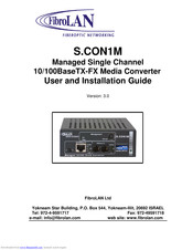 FibroLAN S.CON1M User And Installation Manual