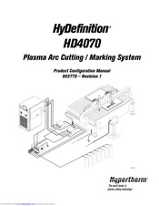 Hypertherm HyDefinition HD4070 Product Configuration Manual