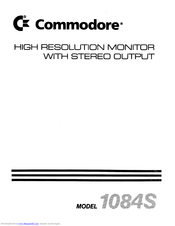Commodore 1084S Manual