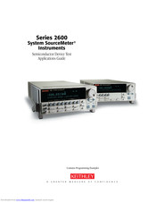 Keithley Series 2600 Application Manual