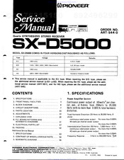 Pioneer sx-d5000 Service Manual