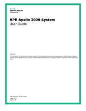 HPE Apollo 2000 User Manual