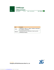 Guangzhou ZHIYUAN CANScope User Manual