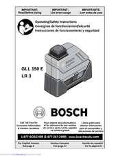 Bosch GLL 150 E Manuals | ManualsLib
