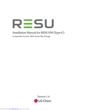 Resu RESU10H Manual