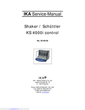 IKA KS 4000i Service Manual