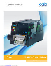 CAB CU600 Operator's Manual