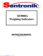 Sentronik SE9000A Instruction Manual