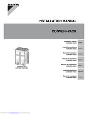 Daikin CONVENI-PACK Installation Manual