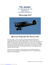 T&J Monocoupe 90A Assembly Instructions Manual