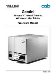 Tharo Systems Gemini Operator's Manual