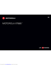 Motorola XT685 Manual