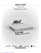 REC Blade-900 Installation Instructions Manual