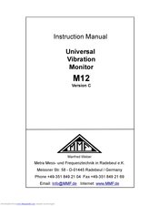 MMF M12 Instruction Manual