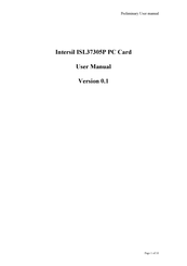 Intersil ISL37305P User Manual