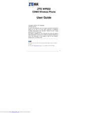 Zte WP832 User Manual
