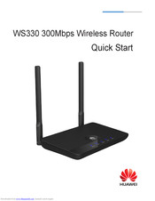 Huawei WS330 Quick Start Manual