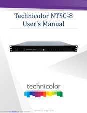 Technicolor NTSC-8 User Manual